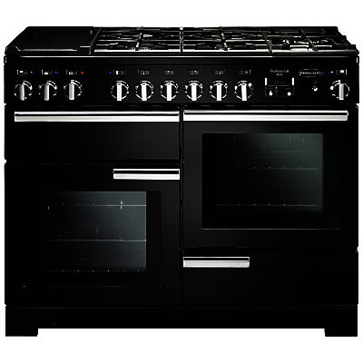 Rangemaster Professional Deluxe 110 Dual Fuel Range Cooker Gloss Black Rangemaster Professional Deluxe 110 Dual Fuel Range Cooker Gloss Black